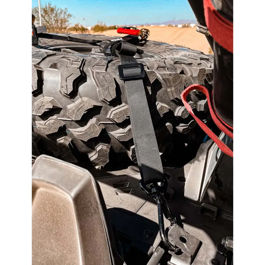 AFX Motorsports | 1-1/2In 3-Point Spare Tire Tie-Down with Swivel Hooks
