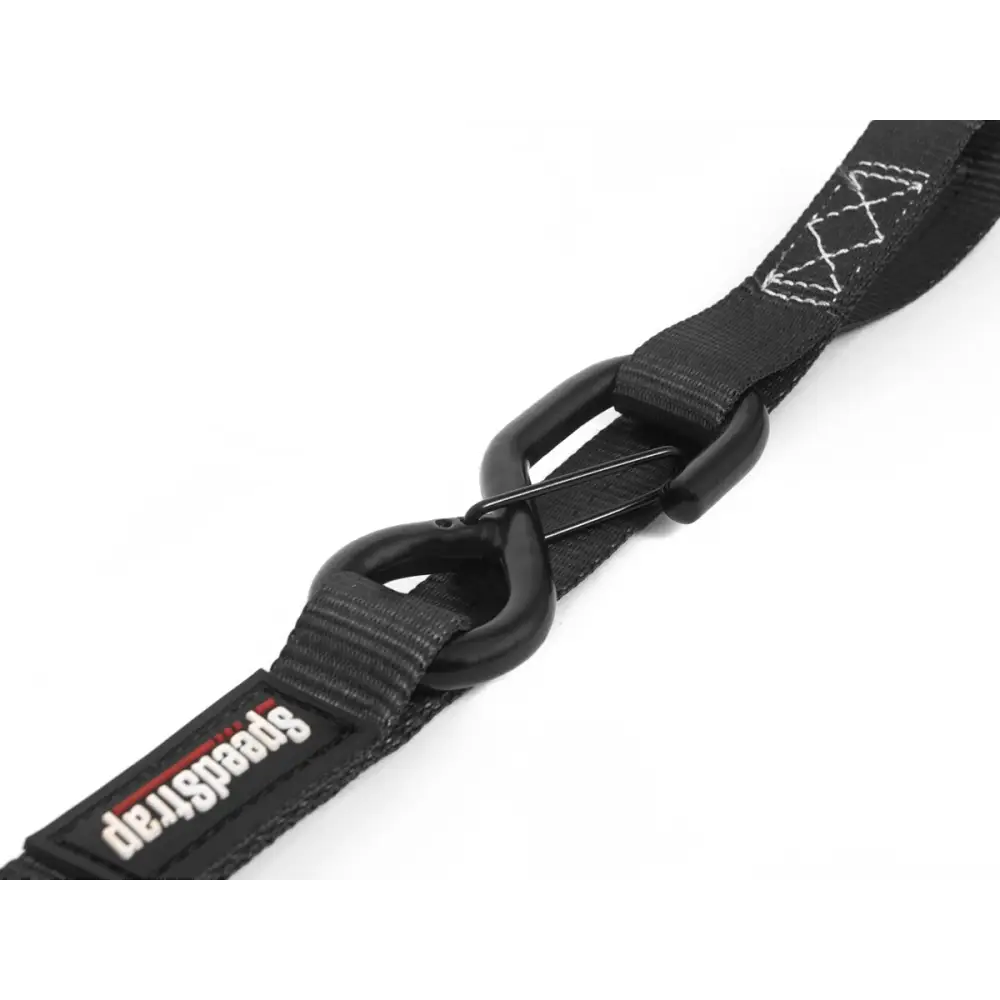 AFX Motorsports | 1In x 15Ft Ratchet Tie Down w/ Snap FtSFt Hooks w/ Soft Tie (2 Pack) - Black