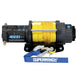 AFX Motorsports | 4500 LBS 12V DC 1/4in x 50ft Synthetic Rope Terra 4500SR Winch - Gray Wrinkle
