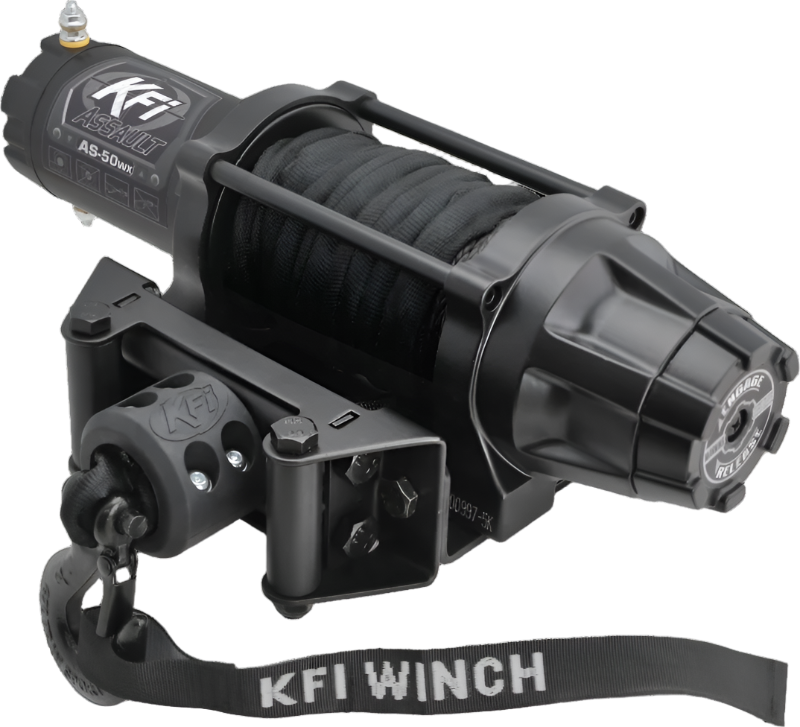 KFI Assault Series Wide 5000 lb Winch – Synthetic Cable (AS-50wx)