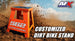 Orange dirt bike stand with '5662' branding on a dirt track background, featuring AFX Motorsports logo.