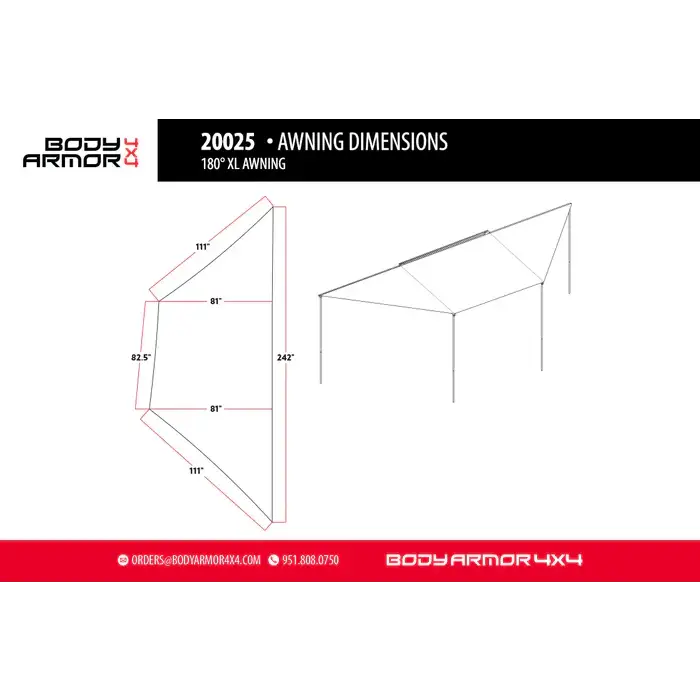 AFX Motorsports | Body Armor 4x4 Sky Ridge 180XL w/ Mounting Brackets