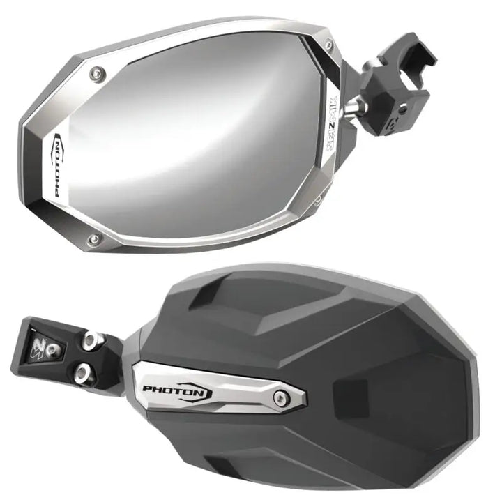 AFX Motorsports | Photon Side View Mirror with Cast Aluminum Body & Bezel – Pro-Fit/Profiled (Pair)