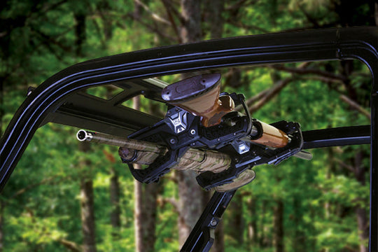 Seizmik 04 + A Cat/ Hon/JD/ Kaw/ Pol/ Suz/ Yam OHGR 2 Gun Rack 1.75 Clamp - Cargo Organization
