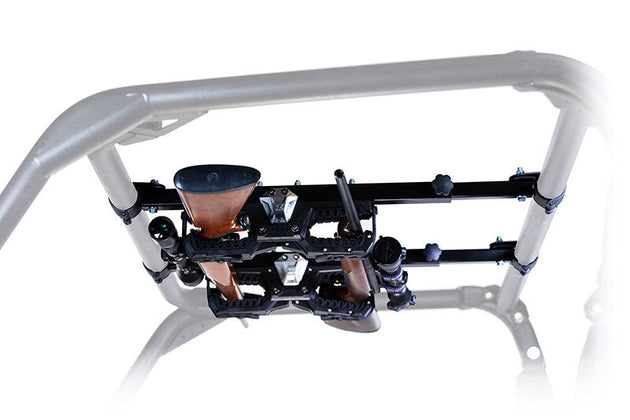 Seizmik 04 + A Cat/ Hon/JD/ Kaw/ Pol/ Suz/ Yam OHGR 2 Gun Rack 1.75 Clamp - Cargo Organization